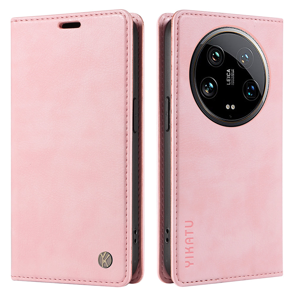 YIKATU YK-006 For Xiaomi 14 Ultra Wallet Case Magnetic Closure Leather Litchi Texture Phone Cover YIKATU YK-006 For Xiaomi 14 Ultra Wallet Case Magnetic Closure Leather Litchi Texture Phone Cover